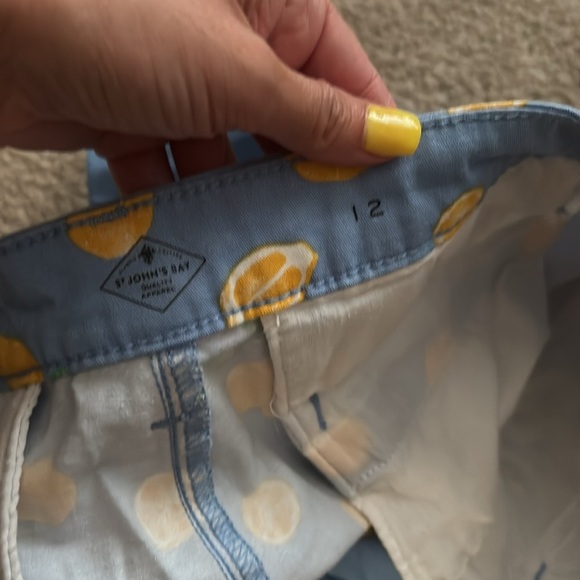 St. John's Bay Lemon Bermuda Shorts 5” size 12 - Picture 3 of 7